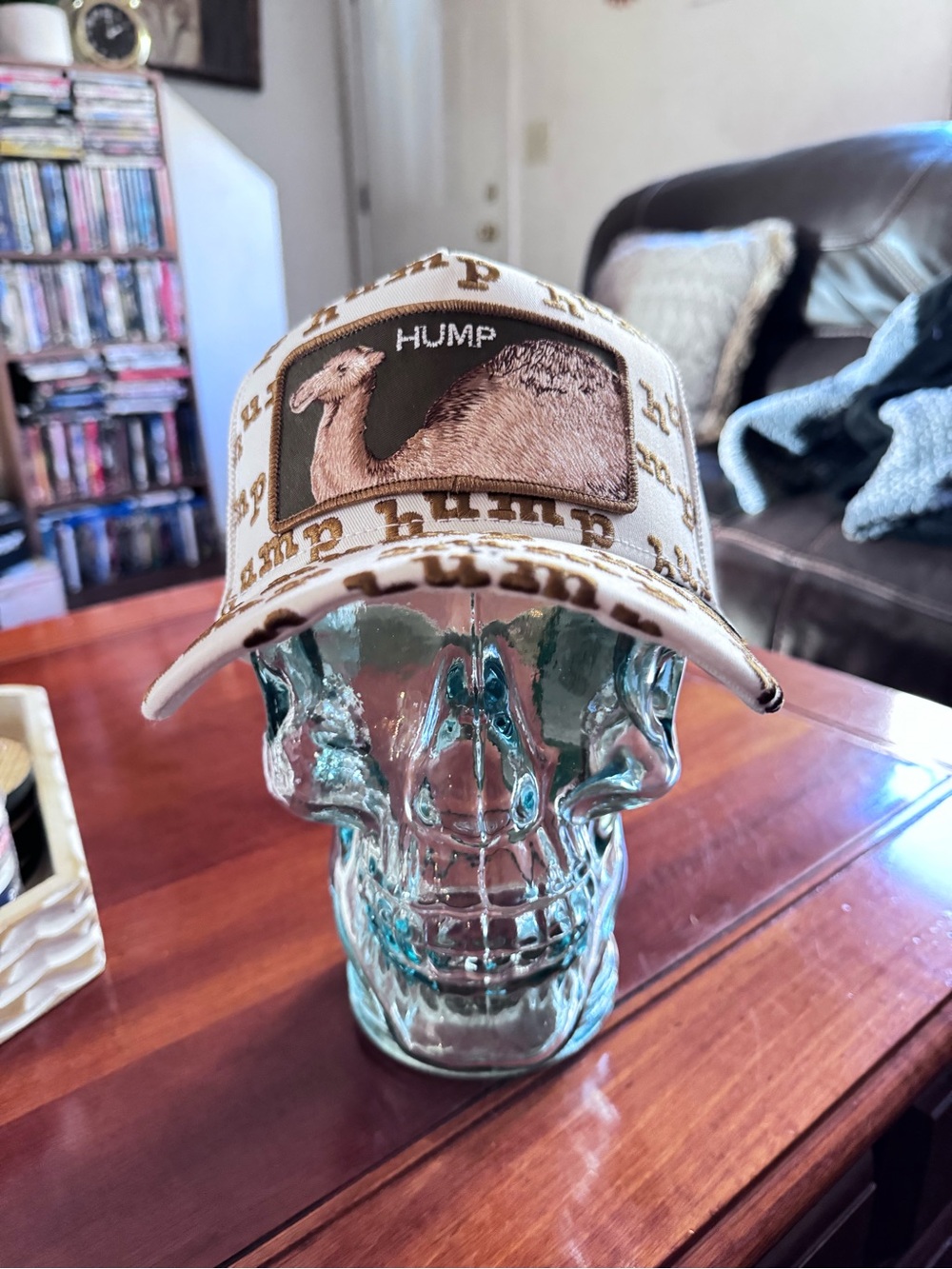 Goorin Bros Strike Four "HUMP DAY"
Trucker Hat. Mesh SnapBack NWT.